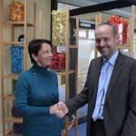 Dorothea Becker und der Geschäftsführer der M.A.R.T.E.L.L., Clausjürgen Martini Dorothea Becker und der Geschäftsführer der M.A.R.T.E.L.L., Clausjürgen Martini