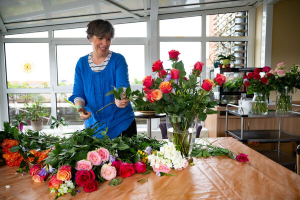 Blumen binden