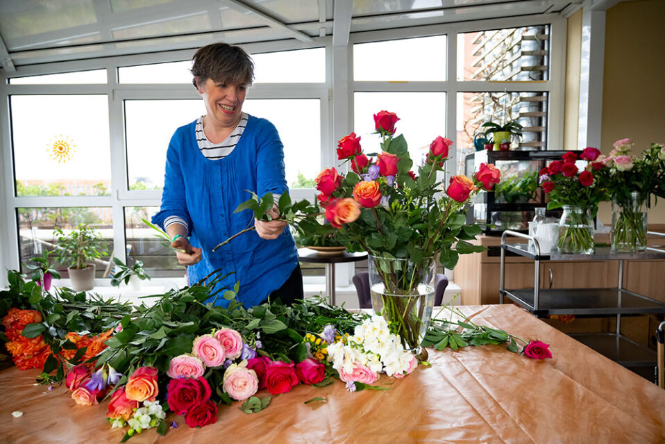 Blumen binden